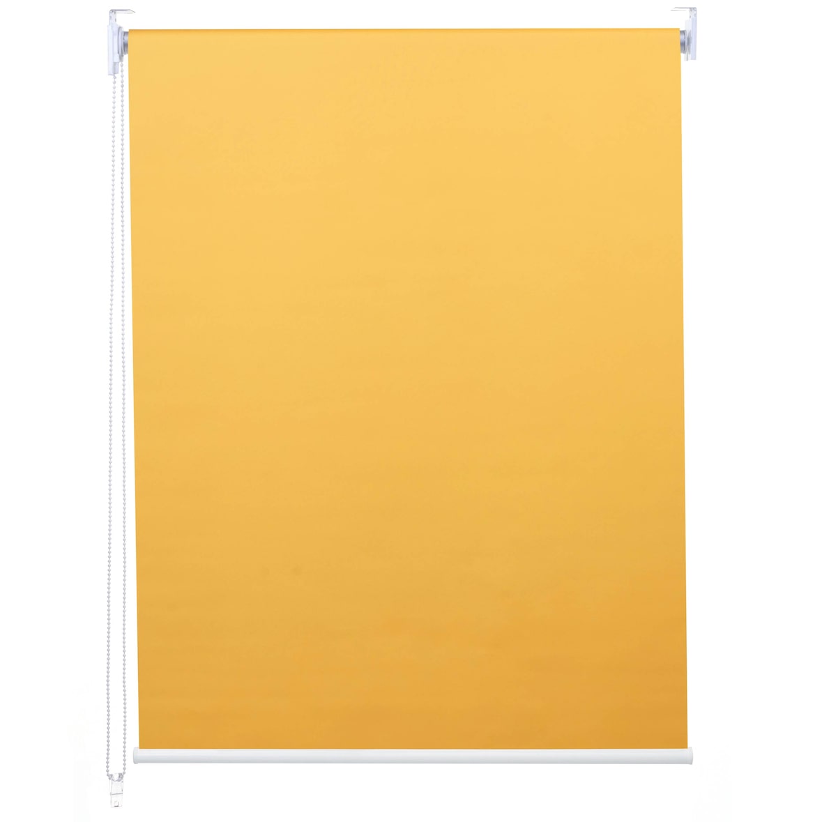 Estor enrollable HWC-D52, estor enrollable para ventanas, protección solar 90x160cm, opaco ~ amarillo