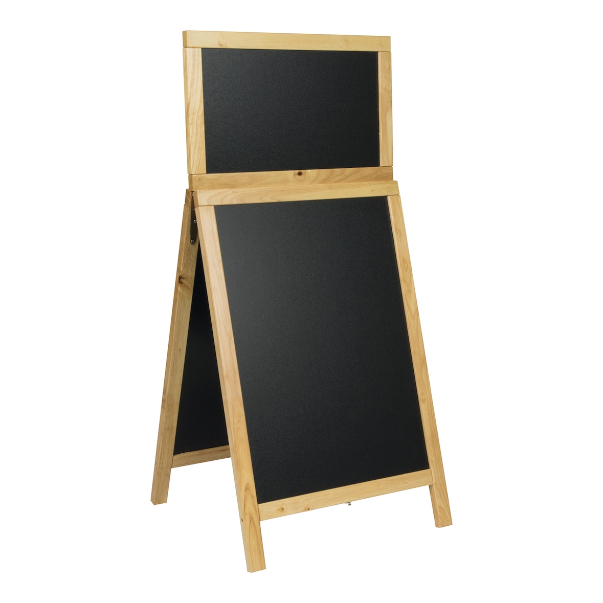 Securit® Stoepbord "Duplo-Top" - Beuk - Gelakt rubberhout - 55x120cm