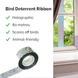 thumbnail of Dayshake Vogelabwehrband 80 Meter - Holografisches Vogelabwehrmittel - Taubenabwehrmittel - Vogelscheuchenabwehrmittel - Reiherabwehrmittel