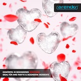 thumbnail of Arendo Eiswürfelform 6x Herzform sechsfach, temperaturbeständig, bis -40°C, (1-tlg), leicht zu lösen, für Cocktails, Obstsaft, Whisky