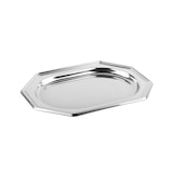 thumbnail of MONOUSO - Plastiktablett achteckig Silber 35x25cm (5 Stück)