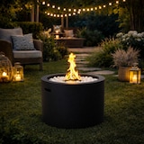 thumbnail of Chimenea de bioetanol brasero redonda de jardín para exterior interior RODI Negro d.47.5