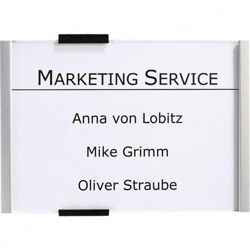 Schild I DURABLE Türschild Info-Sign, Aluminium, 210x148,5mm, inkl. Befestigungsmaterial