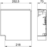 thumbnail of OBO Bettermann Flachwinkel GK-FH70210RW 6273920
