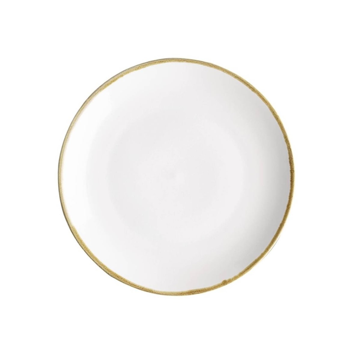Assiettes plates rondes couleur craie Olympia Kiln 280mm - lot de 4