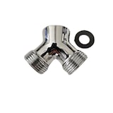 thumbnail of 2 Wege Y Verteiler 3/4 Zoll messing verchromt 1 x 3/4" IG / 2 x 3/4" AG Wasser