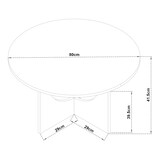 thumbnail of Helloshop26 - Couchtisch/Konsolentisch/Beistelltisch 80 x 42 cm heller Beton 03_0010843
