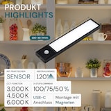 thumbnail of LUXULA LED Unterbauleuchte LX300315 2 W 3000 K, 4500 K, 6000 K einstellbar in warm-, neutral- und kaltweiß (CCT)