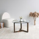 thumbnail of Skye Decor, Miro- Miro NOS, Nussbaumfarbe, Couchtische, 40x75x75 cm, 100% getempertes Glas