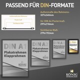 thumbnail of Dreifke® Plakatrahmen DIN A4 | 25mm Alu Profil, eckig | schwarz | Alu Klapprahmen Wechselrahmen Posterrahmen Rahmen | Dreifke®