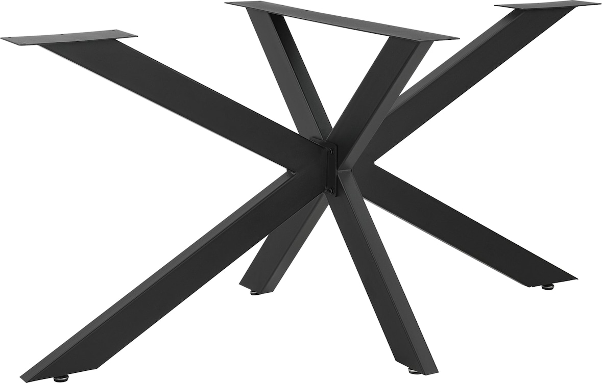 Helloshop26 - Tischbein Stahl Eisen 120 x 68 x 71 cm matt schwarz 03_0008074