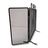 thumbnail of Parascintille schermo per camino caminetto in ferro battuto con ante laterali richiudibili