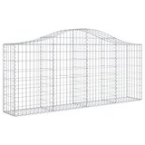 thumbnail of vidaXL Gabionen mit Hochbogen 6 Stk. 200x30x80/100 cm Verzinktes Eisen
