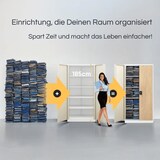 thumbnail of MegaDeal 4x Aktenschrank abschließbar KADO - 5 Ebenen, Flügeltüren | Metallschrank Werkstatt Büroschrank aus Stahl, 185x90x40cm Weiß-Sonoma Eiche