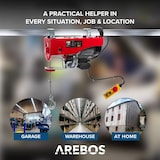 thumbnail of Treuil électrique Treuil motorisé Palan à câble Treuil 500-1000 kg