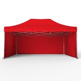thumbnail of Tente pliante Barnum Aluminium 300x450cm - Rouge + 3 murs offerts