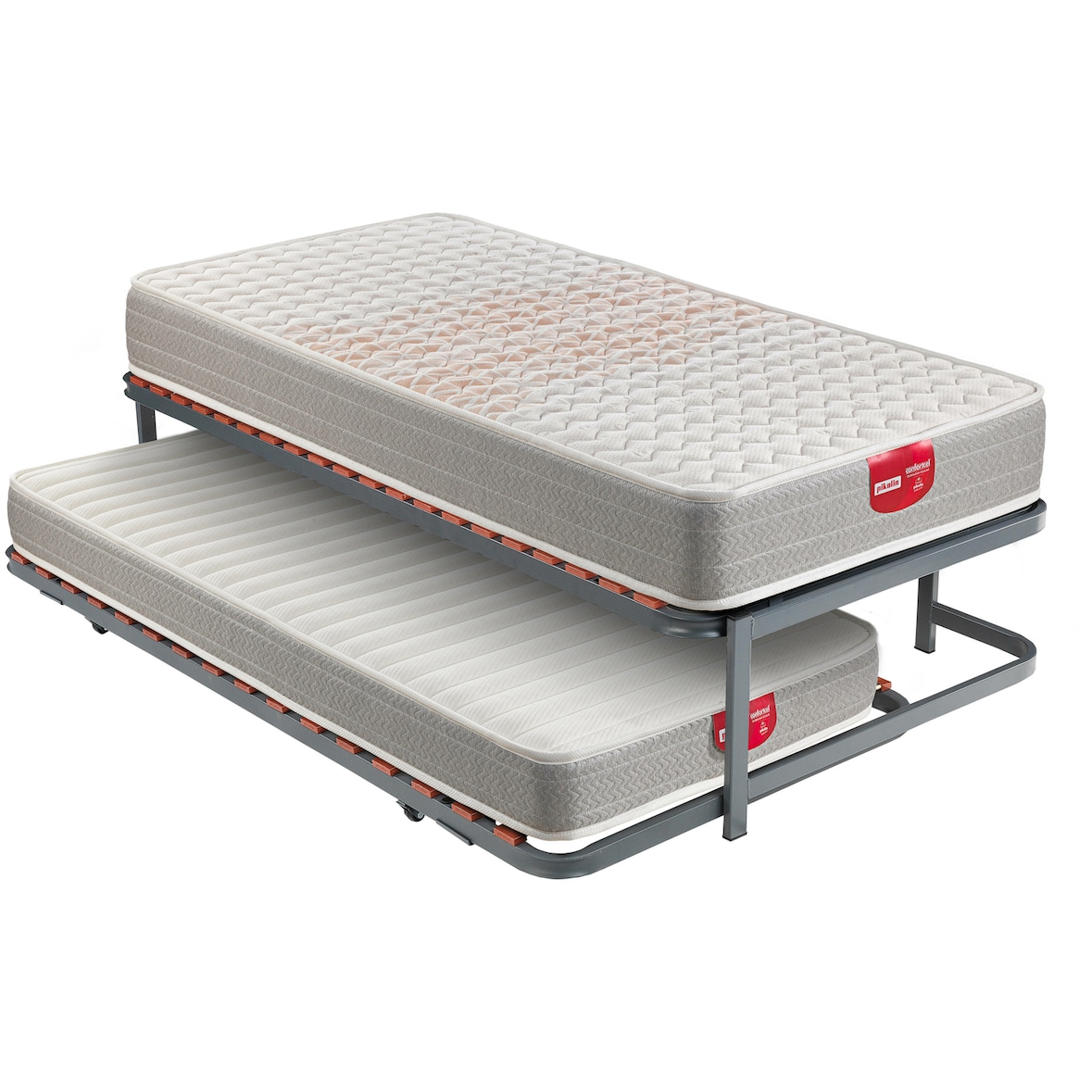 Pack descanso juvenil Pikolin 80 x 190 cm | Somier + 2 colchones | Apartamento | Entrega y Montaje incl.