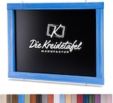 thumbnail of Kreidetafel mit Holzrahmen / Blau 120x60cm