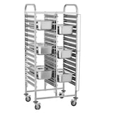 thumbnail of Gasfrit- Roestvrijstalen plateauwagen voor bakkerij 30 plateaus