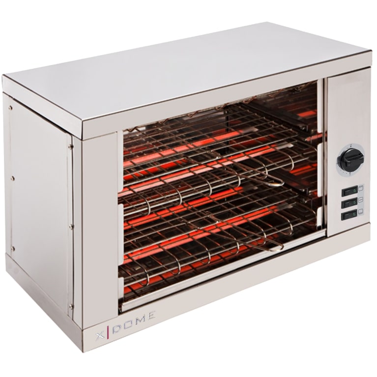 Tostador Eléctrico Industrial Multifuncion 2 Pisos Con Resistencias De Cuarzo Y Temporizador