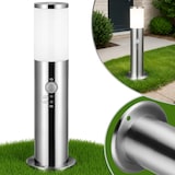 thumbnail of MONZANA® Außenleuchte mit Bewegungsmelder IP44 Wetterfest Silber E27 Anthrazit 50cm Außen Wegeleuchte Standleuchte
