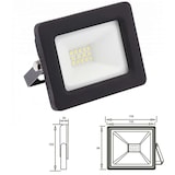 thumbnail of 20w LED Außenbereich Strahler Leuchte IP65  in schwarz Eckig|Kaltweiß