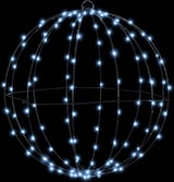 thumbnail of vidaXL Ball mit 192 LEDs 2 pcs Kaltweiß 40 cm Metall