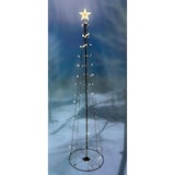 thumbnail of XL LED Metall Weihnachtsbaum mit Stern warmweiß 106 LEDs 180cm mit 8 Funktionen