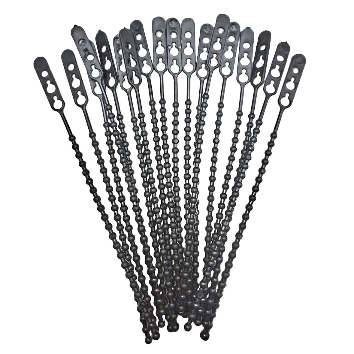 100x Schnellbinder Blitzbinder Länge 245mm wiederverschließbar schwarz