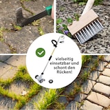 thumbnail of Akku Fugenreiniger 20V inkl. Akku 2.0Ah wechselbare Fugenbürsten Teleskopstiel