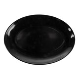 thumbnail of Garcia de Pou 15 Unités - Assiettes Ovales 'Asami Ware' 25,5X18 Cm Noir Mélamine
