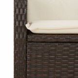 thumbnail of vidaXL 7-tlg. Garten-Essgruppe mit Kissen Braun Poly Rattan