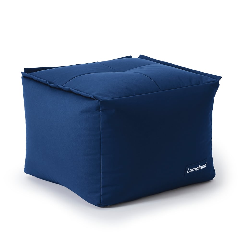 LUMALAND Sitzsack-Hocker - Kombinierbar mit Modularem System - 200 L - Navyblau