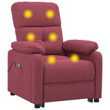 thumbnail of vidaXL Massagesessel Elektrisch Weinrot Stoff