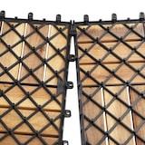 thumbnail of tectake baldosas para terraços Tabula 12 lâminas - Conjunto de 20 castanho