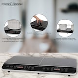 thumbnail of Proficook DKI 1067 Placa Inducción Doble Portátil, 10 Niveles Temperatura, 6 Niveles Potencia, Temporizador 180m, LED 3500 W Negro