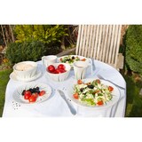 thumbnail of Melamin Geschirr-Set 4 Personen Limon Design 16 Teilig + Milano Gläser Wassergläser Tafelgeschirr Picknick BBQ Kochgeschirr