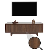 thumbnail of Rack para TV HWC-O34, suporte para TV, mesa para TV, lowboard, cómoda, melamina 51,5x150x39,5cm ~ castanho