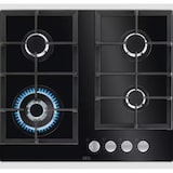 thumbnail of AEG Autarkes Kochfeld / Gas 6000 Gas on Glass / Knebel-Bedienung / 60 cm / Aufliegend / 4 Kochzonen / WOK-Kochzone HKB64420NB