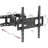 thumbnail of Soporte de Pared para TV Televisor Giratorio inclinable de 23"-83", Universal Montaje con Doble Brazo 80kg, MAX VESA 600x400mm