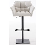 thumbnail of Conjunto de 2 bancos de bar Cobertura em tecido Damaso preto/branco