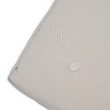 thumbnail of Banco de polirratán de 3 plazas HWC-F39, banco de jardín banco arcón, compartimento de almacenaje cojines de asiento ~ gris moteado, cojines beige