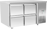 thumbnail of METRO PROFESSIONAL Établi réfrigéré GCC21004D, 136 x 70 x 85 cm, 270 L, 4 tiroirs, argenté
