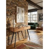 thumbnail of Massivholz Konsolentisch mit Metallbeinen, Stilvolles Unikat für Zuhause. 90x36x78 cm | Kadima Design
