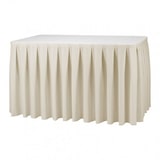 thumbnail of LTITEX - Faldon de mesa box pleat ecru 580 cm