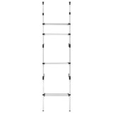 thumbnail of vidaXL Teleskop-Garderobe mit Regalen Aluminium