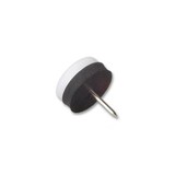 thumbnail of Kunststoffgleiter mit Stift rund 18mm weiß fix-o-moll