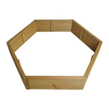 thumbnail of Pflanzkasten HWC-L70, Blumentopf Blumenbeet 7 Fächer, eckig 100x87cm Outdoor Tanne Holz MVG-zertifiziert, braun