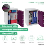 thumbnail of ARREGUI Forma Evolution 150080 Caja fuerte con llave y codigo, Caja de doble seguridad electronica, Apertura con teclado y llave 52 x 38,5 x 36 cm 59L