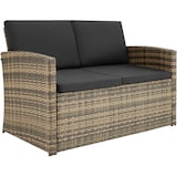 thumbnail of tectake Salon bas de jardin LUCQUES 4 places - marron naturel/gris foncé - 404916